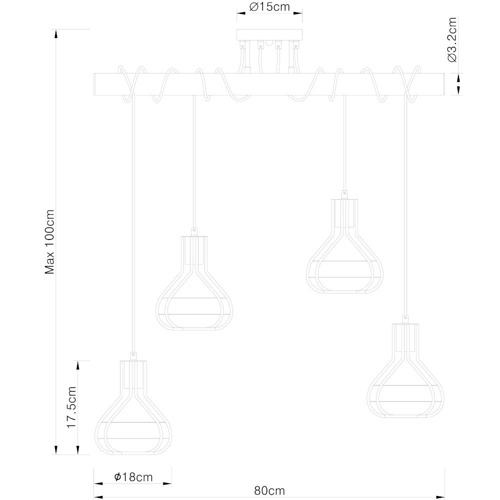 Wisz Ca Lampa Industrialna Clastra D Globo Czarny Mlamp Pl