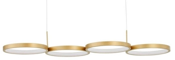 Lampa wisząca ringi LE42828 Luces Exclusivas do salonu LED 41W 3000K złota