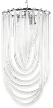 Lampa wisząca glamour Murano JD9607-L.chrom przezroczysta