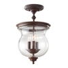 Sufitowa lampa szklana Pickering Lane FE-PICKERING-LANE-SF Feiss retro szklany brązowy