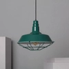Salonowa lampa zwis Retro ABR-RRP-Z-E27 Abruzzo metalowa zielony
