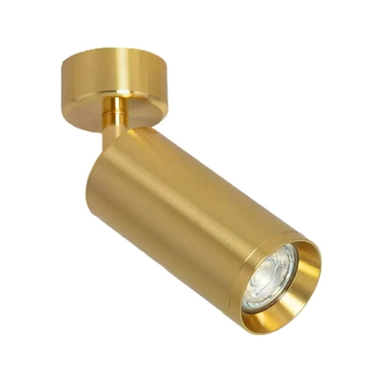Regulowana lampa natynkowa Estetica ABR-LPC-Z-GU10 Abruzzo tuba reflektor złoty