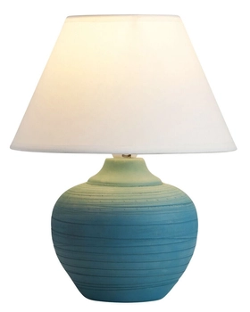 Nocna lampa sypialniana Molly 4392 klasyczna niebieska biała