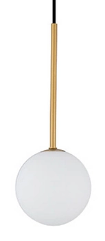Mimimalistyczna lampa wisząca Karo 10305 czarna złota
