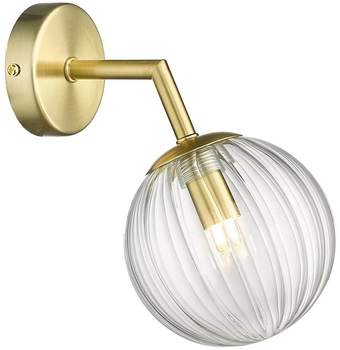 Lampa ścienna Arette LP-133/1W szklana kula ball złota