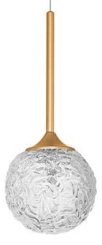 Kulista lampa wisząca Pasto nad stolik crystal złota