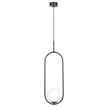 Lampa wisząca jadalniana Parva K-5100 Kaja kula ball biała czarna
