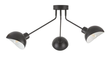Nowoczesna lampa sufitowa Roy 3-punktowa nad stół czarna