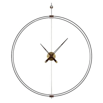 Ścienny zegar Doble Ring DW8211-60 metalowy mosiądz/złoty