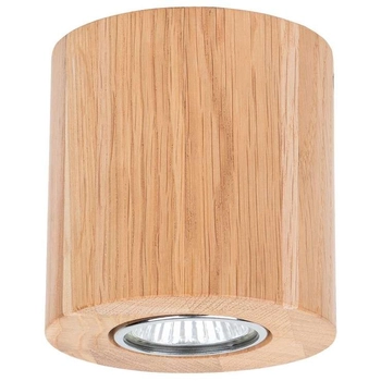 Drewniana LAMPA sufitowa WOODDREAM 2066174 Spotlight ekologiczna OPRAWA skandynawska tuba okrągła downlight dąb olejowany