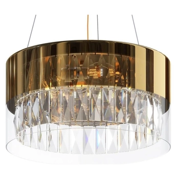 Wisząca lampa glamour Wonderland MOD313PL-04G crystal złota