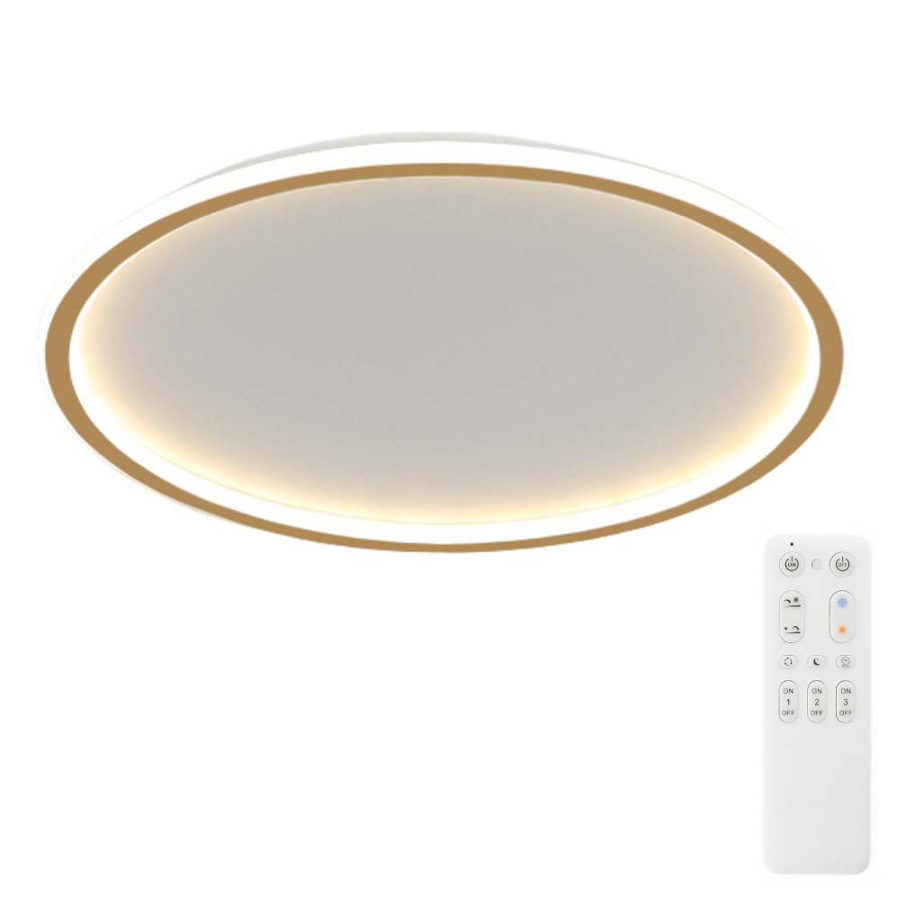 Sufitowa lampa MD1803-R50-Y-G Abigali plafon LED 36W 3000-5000K złoty ...