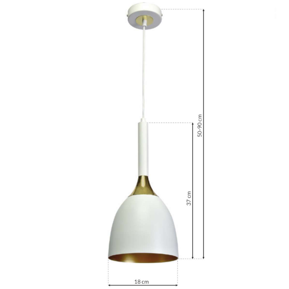 Wisząca LAMPA loftowa CLARK MLP6219 Milagro biały MLAMP pl