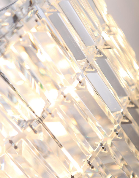 Plafon LAMPA sufitowa PUCCINI C0128 Maxlight okrągła OPRAWA z kryształkami glamour crystal przezroczysta
