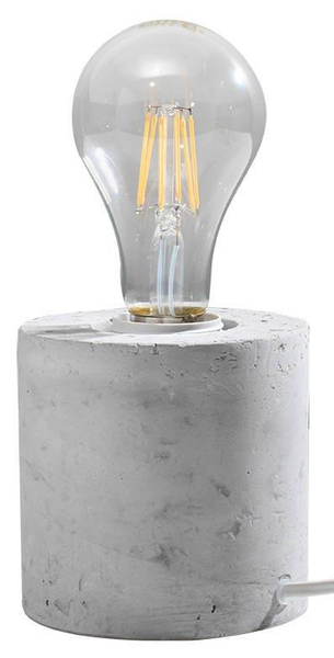 Betonowa LAMPA stołowa SALGADO SL.0680 biurkowa LAMPKA stojąca szara