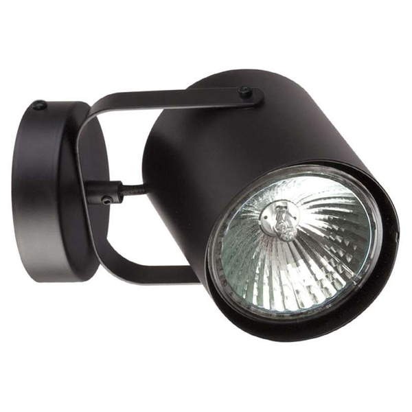 Kinkiet LAMPA ścienna FLESZ E27 31350 Sigma regulowana OPRAWA reflektorek metalowy czarny