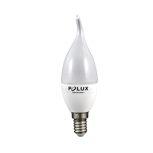 Płomykowa żarówka 305688 Polux C37 LED E14 świecznikowa 7W 640lm 230V biała ciepła