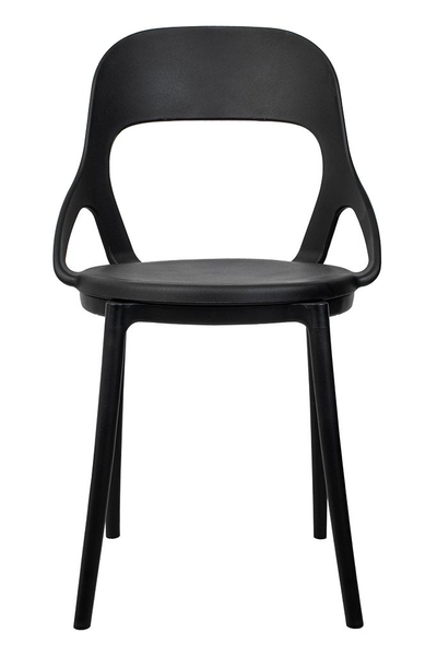 Krzesło FORM KH010100931 okrągłe siedzisko czarne
