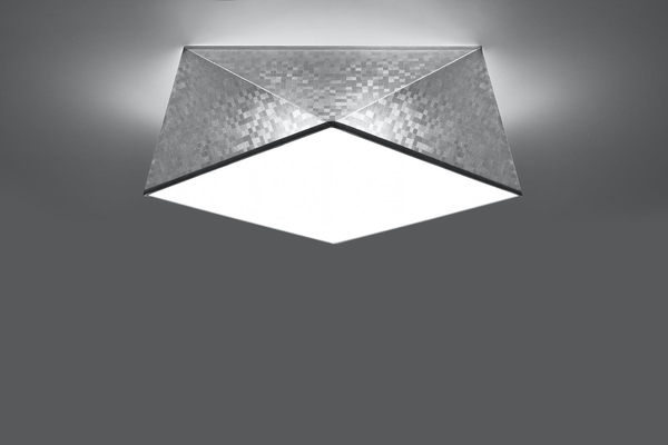 LAMPA sufitowa SOL SL691 geometryczna OPRAWA natynkowa srebrna