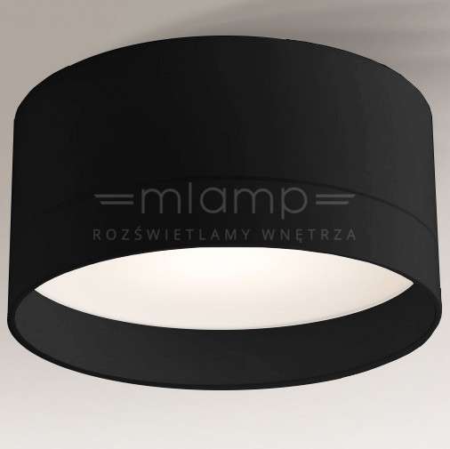 Plafon LAMPA sufitowa TOSA 1182 Shilo natynkowa OPRAWA okrągła czarna