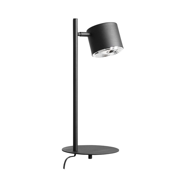 Biurkowa lampa nowoczesna Bot stojąca do salonu regulowana czarna