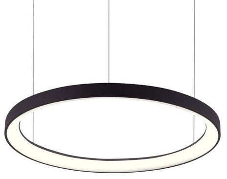 Lampa wisząca Agnes AZ5016 LED 38W koło ring czarna 