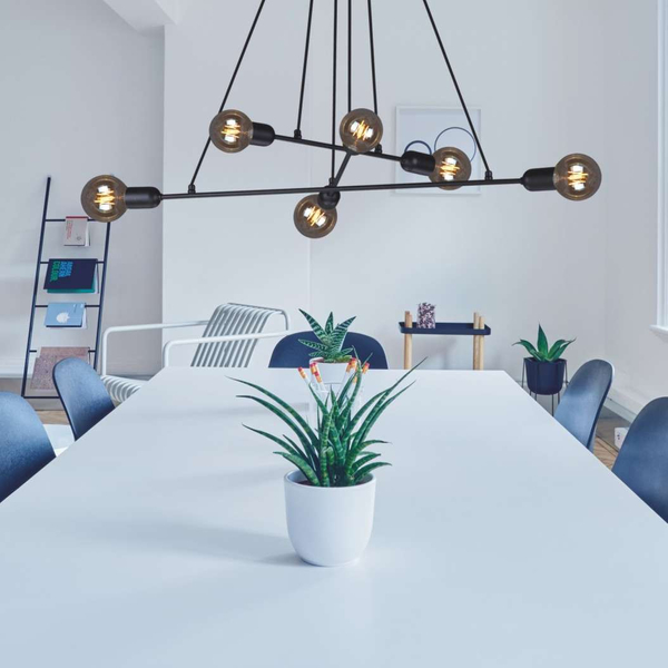 LAMPA industrialna K-4381 Kaja wisząca OPRAWA metalowe pręty sticks zwis czarny