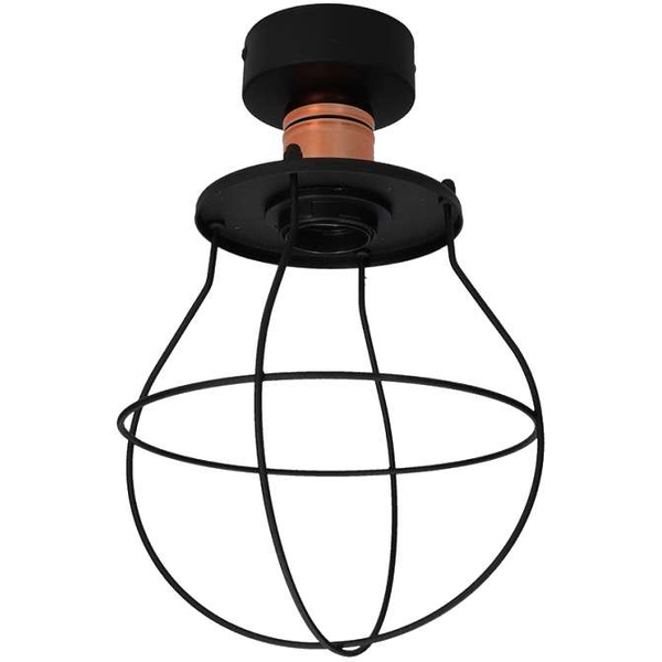 Plafon LAMPA sufitowa MANUFACTURE 9741 Nowodvorski industrialna OPRAWA metalowa druciana klatka miedź czarna