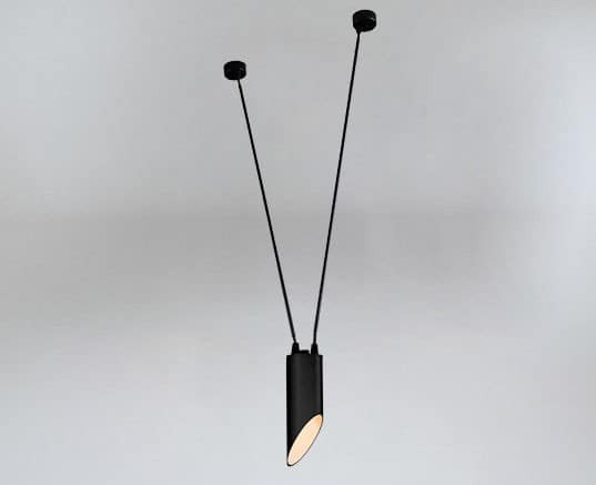 LAMPA wisząca VIWIN 9642 Shilo tuba OPRAWA metalowy zwis czarny