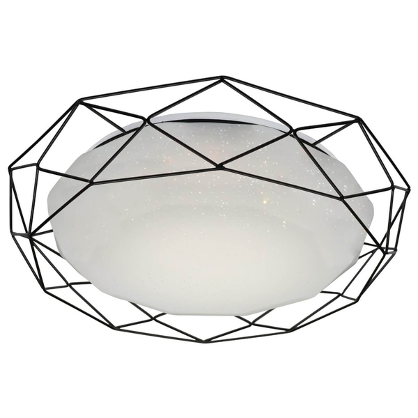 Sufitowa lampa druciana Sven LED 24W efekt gwiazd czarna biała