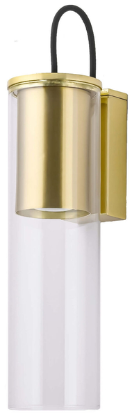 Lampa ścienna Manacor LP-232/1W GD szklana tuba złota