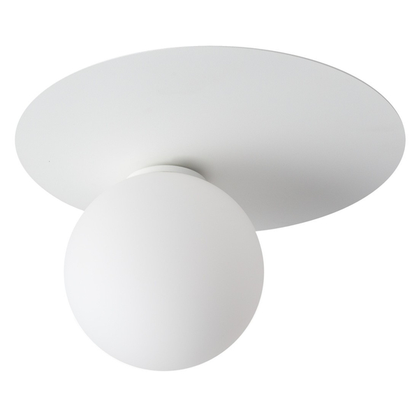 Plafon minimalistyczny ARGON 33262 Sigma ścienna kula szklana ball biała