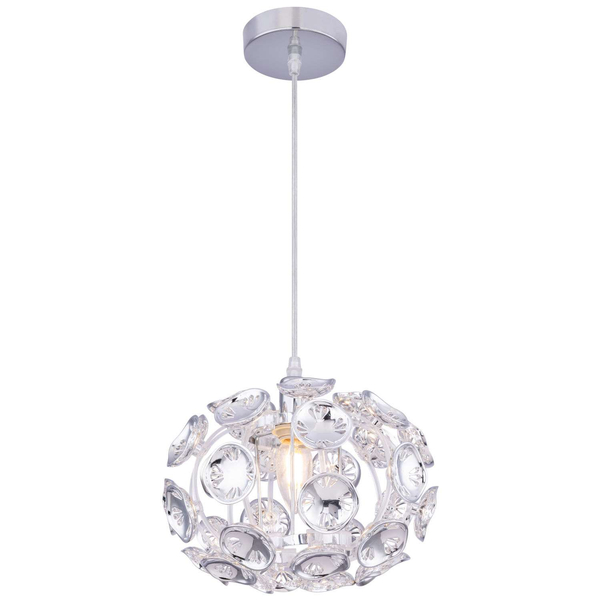 LAMPA wisząca LUGGO 51500-1H Globo dekoracyjna OPRAWA glamour zwis metalowy chromowany