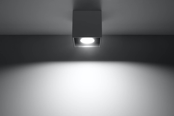 Plafon LAMPA sufitowa SOL SL567 natynkowa OPRAWA kwadratowa antracyt