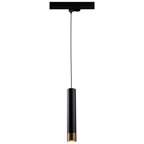 LAMPA wisząca EIDO 0350 Amplex metalowa OPRAWA tuba zwis do systemu szynowego 3-fazowego patyna czarny