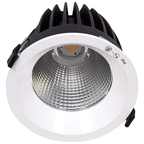 Podtynkowa LAMPA sufitowa KEREZ DG-150C/WK-WW/70 Italux wpuszczana OPRAWA metalowa LED 34W 3000K okrągła IP44 biała