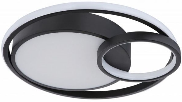 Plafon Kamilla 67237-36 pierścienie LED 36W czarne białe
