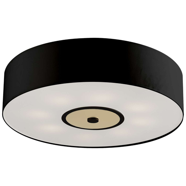 Plafon LAMPA sufitowa NABO 0280 Amplex okrągła OPRAWA natynkowa metalowa czarna