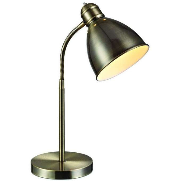Industrialna LAMPA stołowa NITTA 105131 Markslojd metalowa LAMPKA stojąca kopuła loftowa patyna
