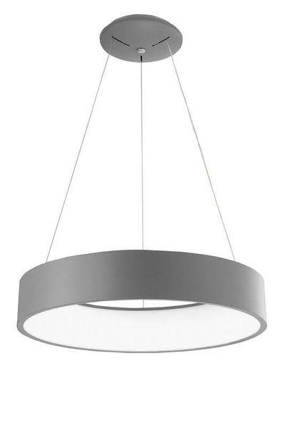 Okrągła lampa wisząca Tome Smart do kuchni LED 42W szara