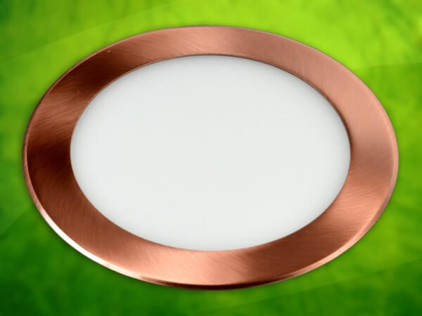 Okrągły plafon Round LED 12W nowoczesny mosiądz biały