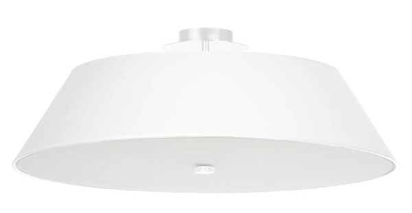 LAMPA sufitowa SL767 plafon OPRAWA abażurowa okrągła biała