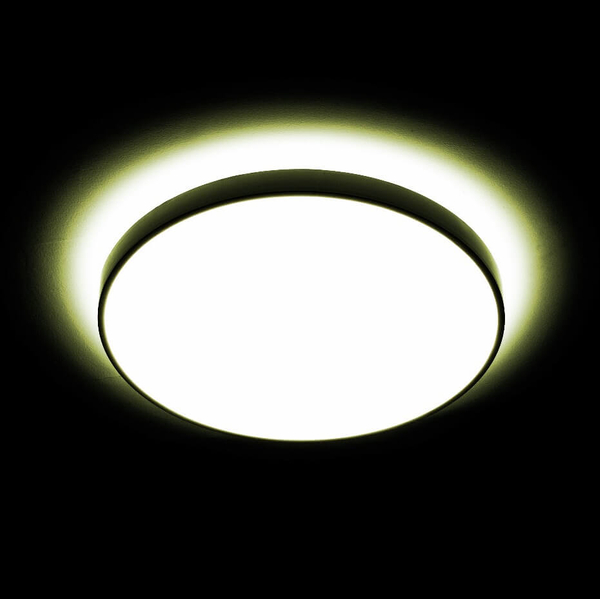 Plafoniera LAMPA sufitowa MODERN MD1012-60-HW Abigali metalowa OPRAWA okrągła LED 60W 3000K plafon czarny