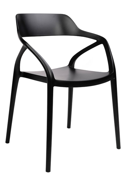 Wygodne krzesło Gloria 347-APP nowoczesne do salonu czarne