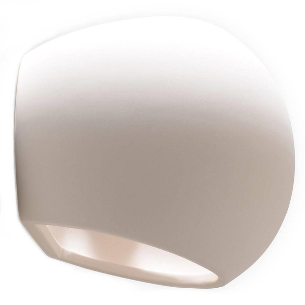 Kinkiet LAMPA ścienna SOL SL032 przyścienna OPRAWA ceramiczna kula ball biała