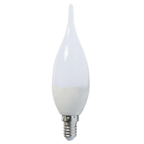 Płomykowa ŻARÓWKA świecznikowa MDECO SLP1126 LED E14 C37 6W 550lm 230V candle biała zimna