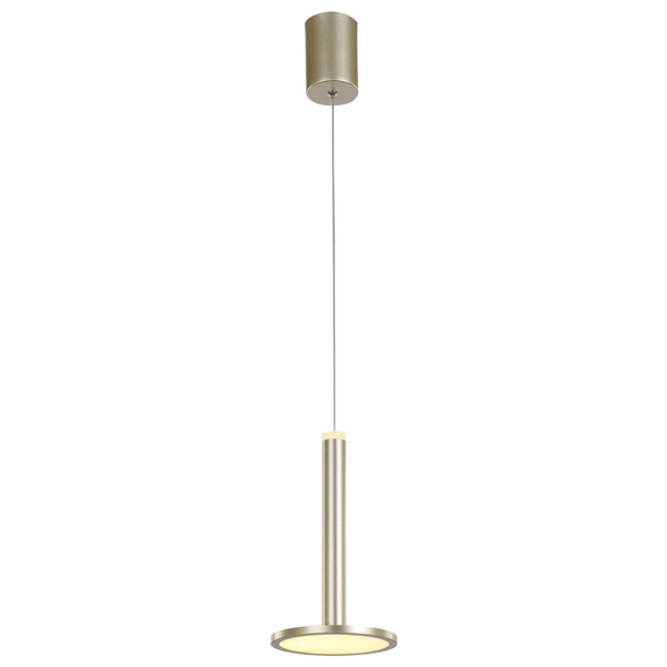 LAMPA wisząca OLIVIER MD17033012-1A GOLD Italux metalowa OPRAWA spodek LED 12W 3000K zwis złoty