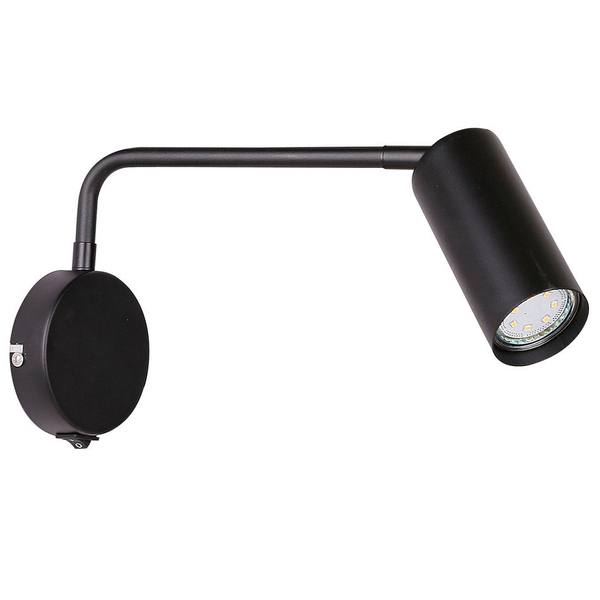 Regulowana LAMPA ścienna TINA 21-76830 Candellux metalowy kinkiet do salonu czarny