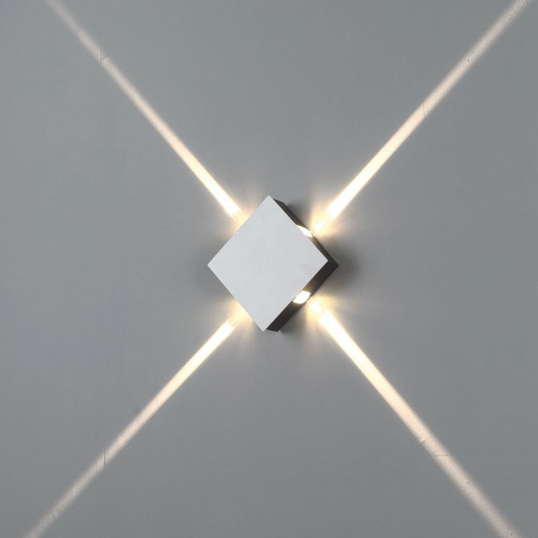 Lampa ledowa ścienna Mollis 616004202 Elkim 4W 4000K do salonu biała
