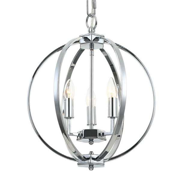 LAMPA wisząca Candi S Orlicki Design metalowa OPRAWA zwis pierścienie rings kula ball chrom